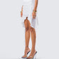 Landry White Ruffle Skirt