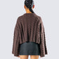 Larissa Brown Cable Knit Sweater