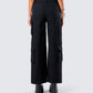 Laura Black Twill Cargo Pant
