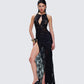 Lavinia Black Lace Cut Out Maxi Dress