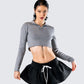 Leanne Grey Sweater Top