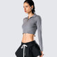 Leanne Grey Sweater Top