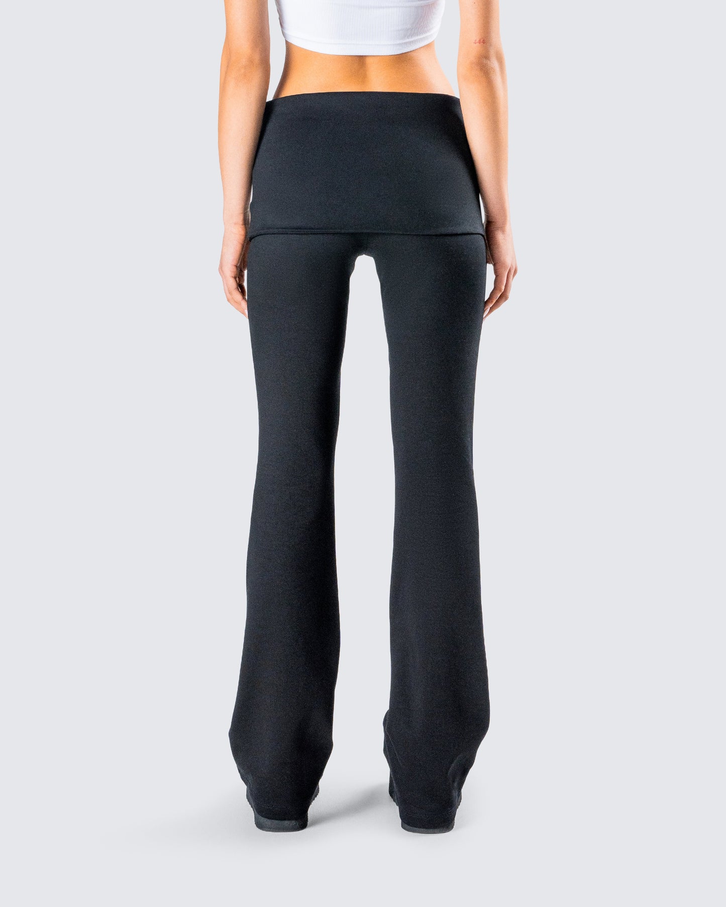 Leia Black Foldover Legging