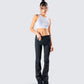 Leia Black Foldover Legging