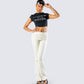 Leia Cream Foldover Legging