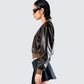 Leigh Brown Washed Leather Jacket