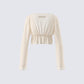 Lennon Cream Mesh Top
