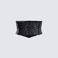Lerata Black Sequin Corset Top