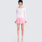 Leslie Pleated Set model front