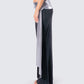 Leylany Black Draped Maxi Skirt