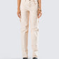 Liliana Beige Twill Cargo Pant model front