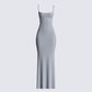 Lilibet Grey Maxi Dress 3d product front