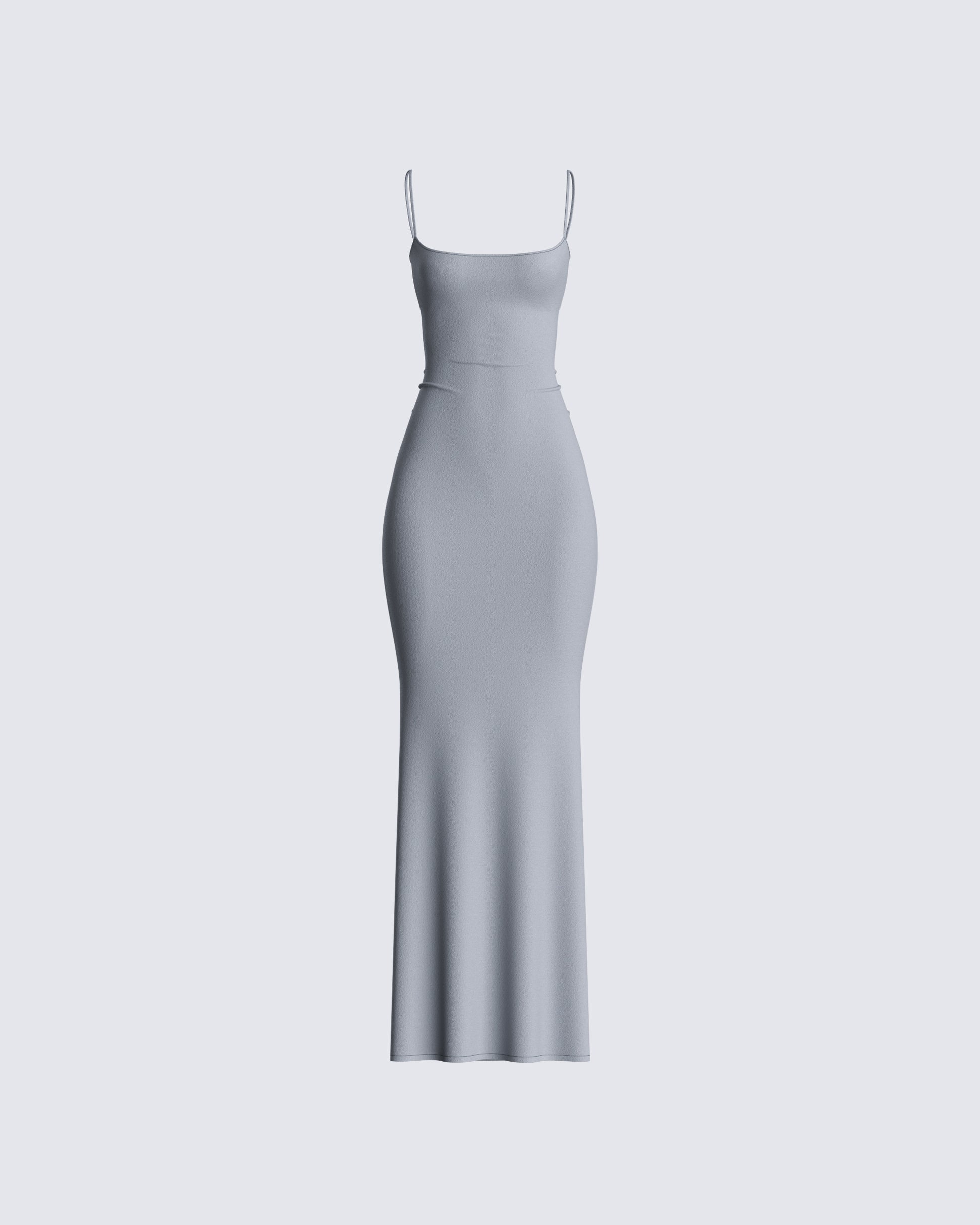 Lilibet Grey Maxi Dress 3d product front