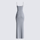 Lilibet Grey Maxi Dress