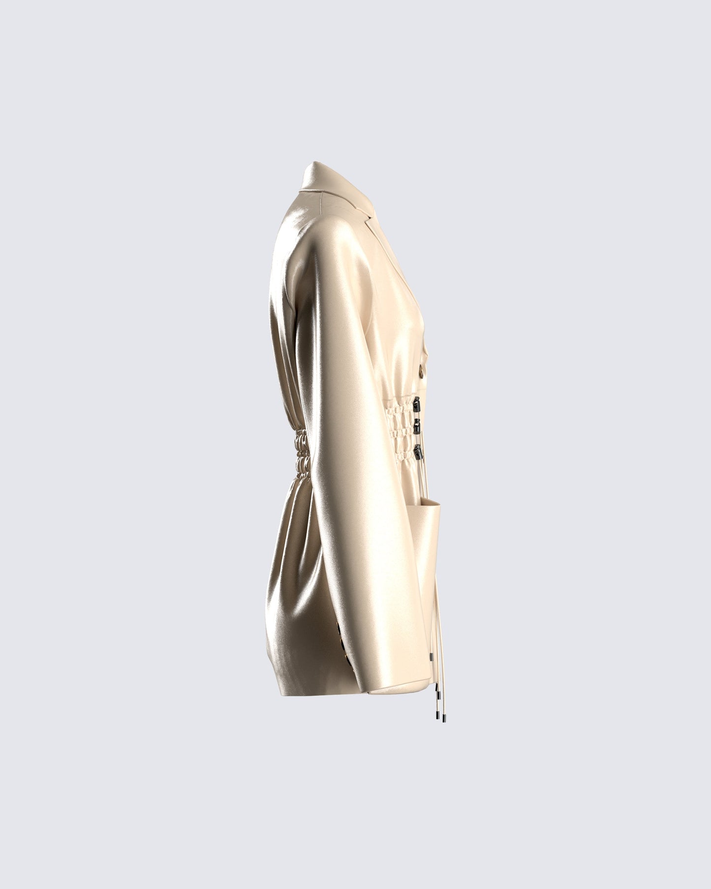 Lillie Vegan Leather Blazer Dress
