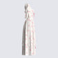 Lina Ivory Floral Midi Dress
