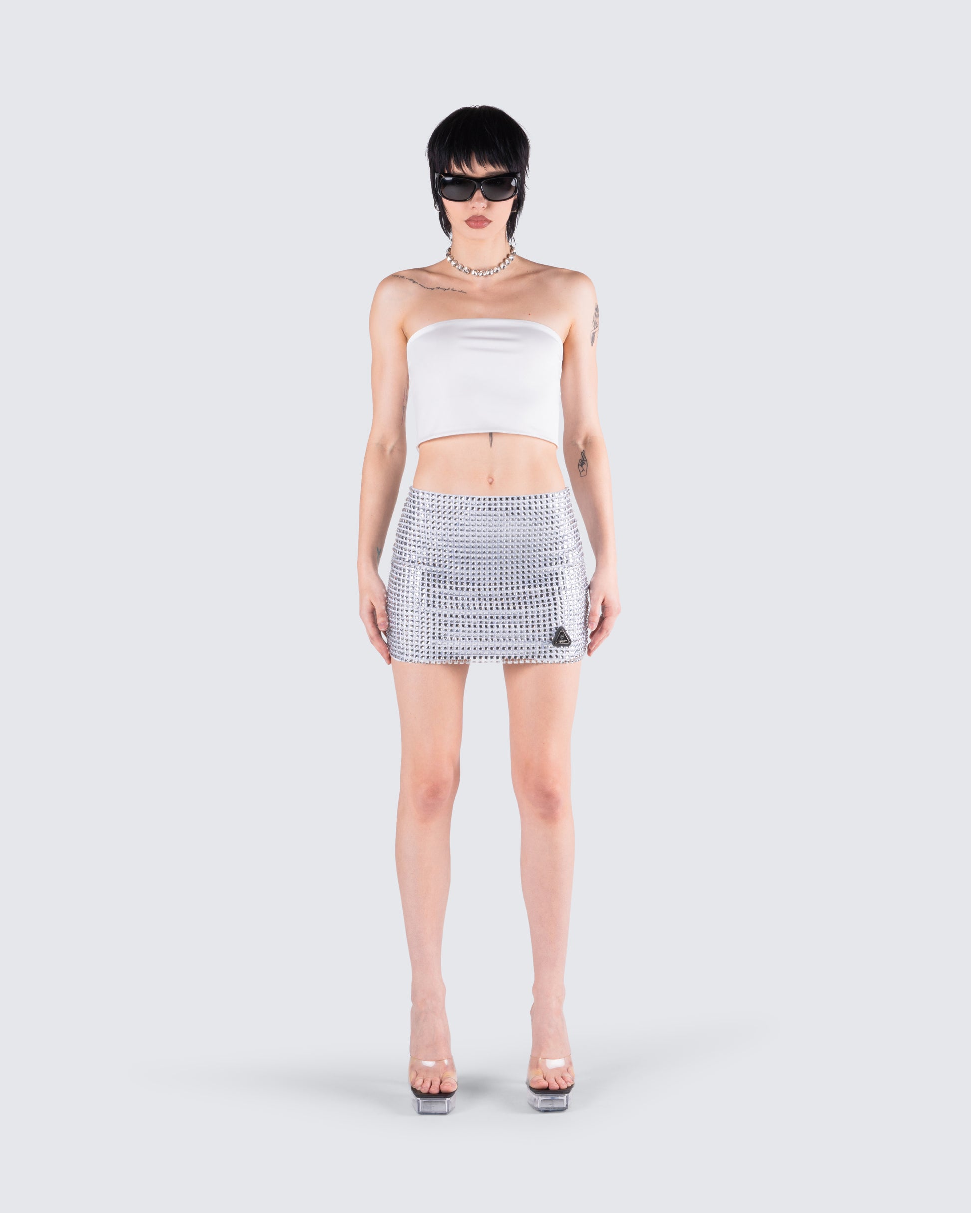 Liora Rhinestone Set model front