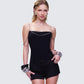 Livia Black Strappy Chain Top