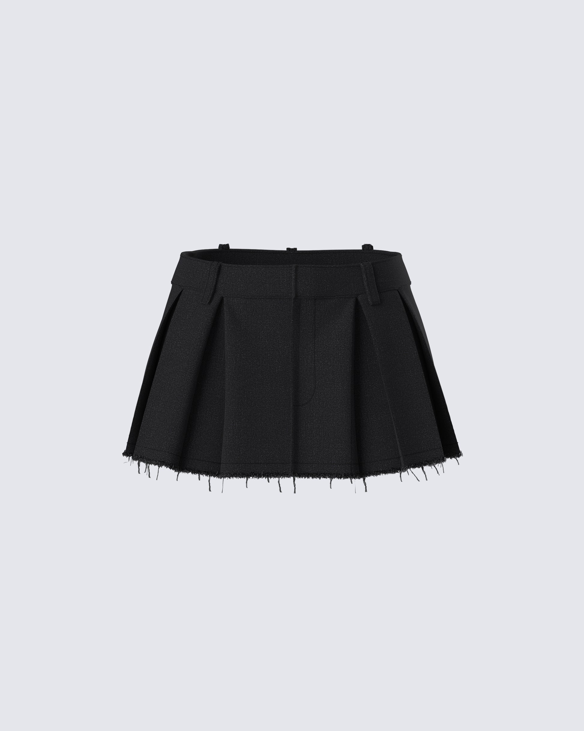 Jarica Black Twill Mini Skirt product front