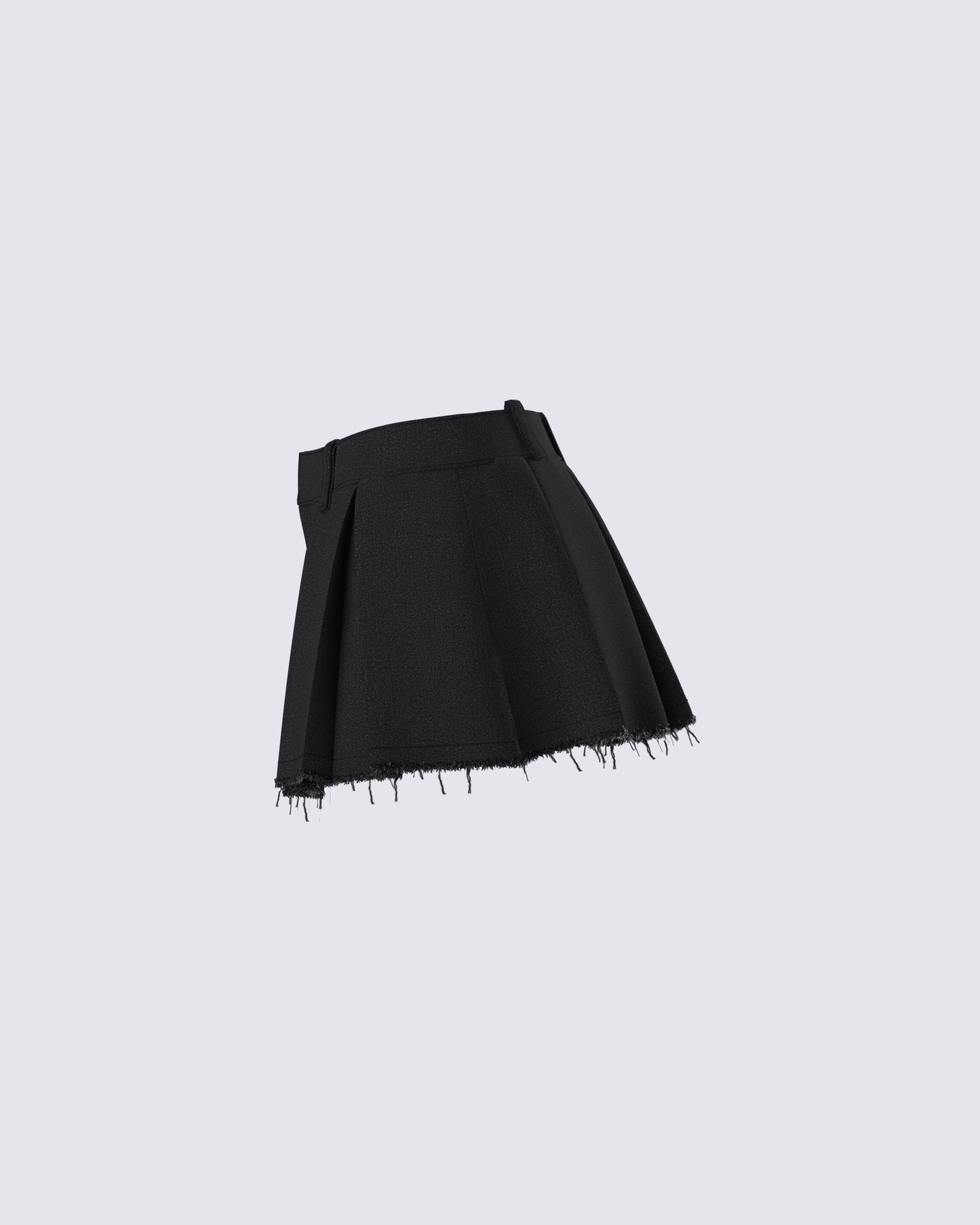 Jarica Black Twill Mini Skirt