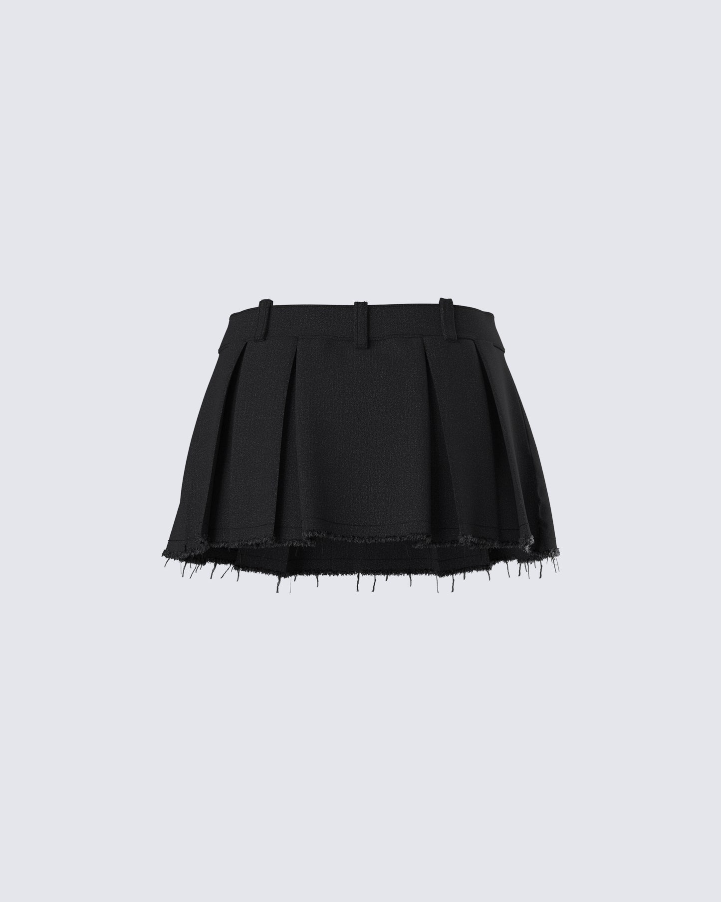 Jarica Black Twill Mini Skirt