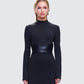Lola Black Faux Leather Belt model front