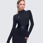 Lola Black Faux Leather Belt
