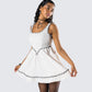 Lorene Ivory Tweed Mini Dress
