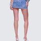 Loria Blue Denim Micro Mini Skirt
