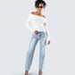 Lorraine White Sweater Knit Top