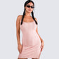 Lou Pink Stripe Mini Sweater Dress
