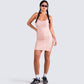 Lou Pink Stripe Mini Sweater Dress