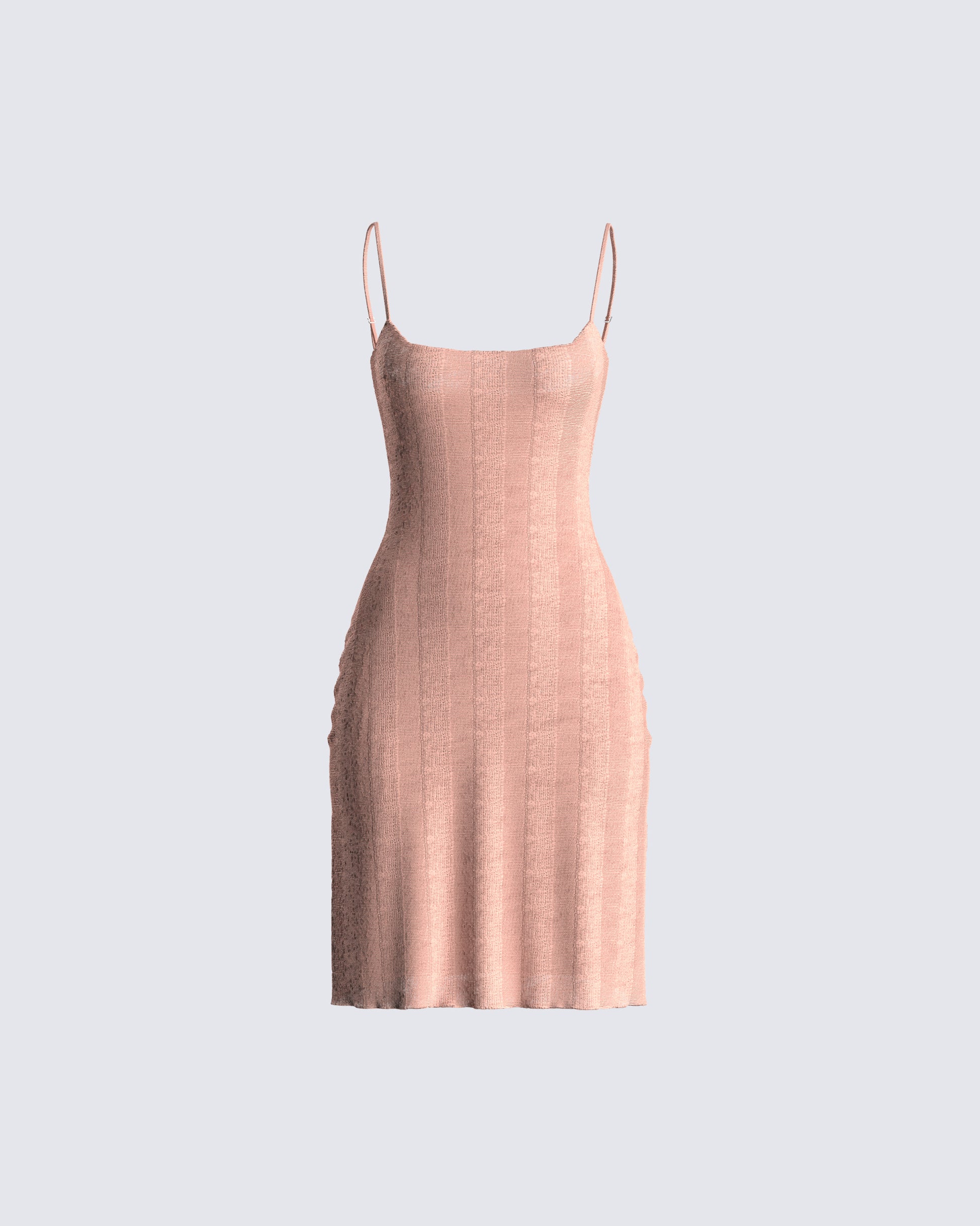 Lou Pink Stripe Mini Sweater Dress 3d product front