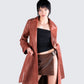 Lu Brown Vegan Leather Coat