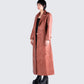 Lu Brown Vegan Leather Coat