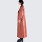 Lu Brown Vegan Leather Coat