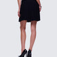 Lucien Black Ribbon Path Knitted Pleated Skirt