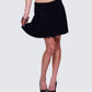 Lucien Black Ribbon Path Knitted Pleated Skirt