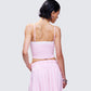 Lucien Pink Ribbon Path Knitted Top