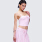 Lucien Pink Ribbon Path Knitted Top