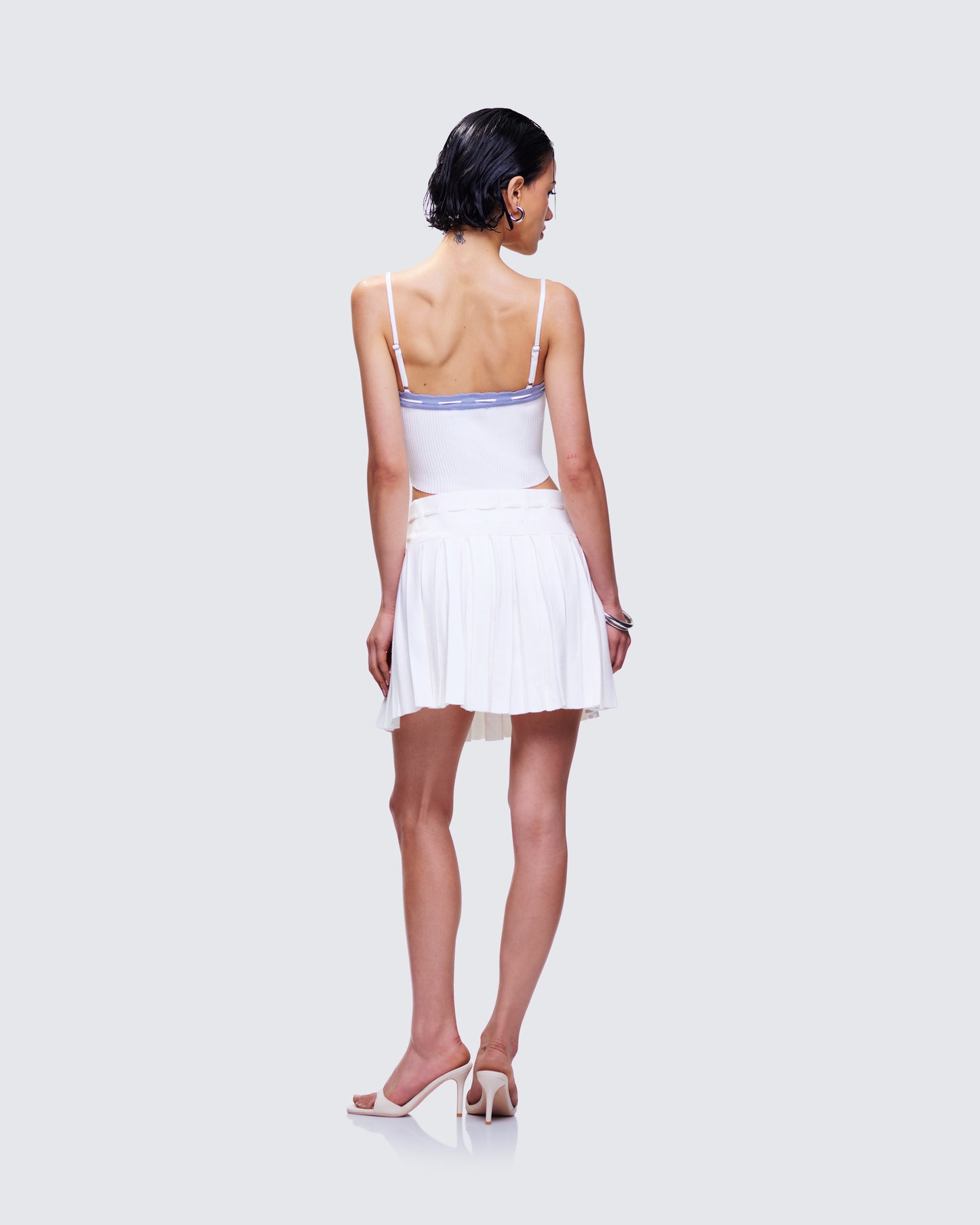 Lucien White Knit Set