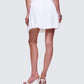 Lucien White Ribbon Path Knitted Pleated Skirt