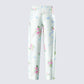 Luz Floral Print Wide Leg Pant