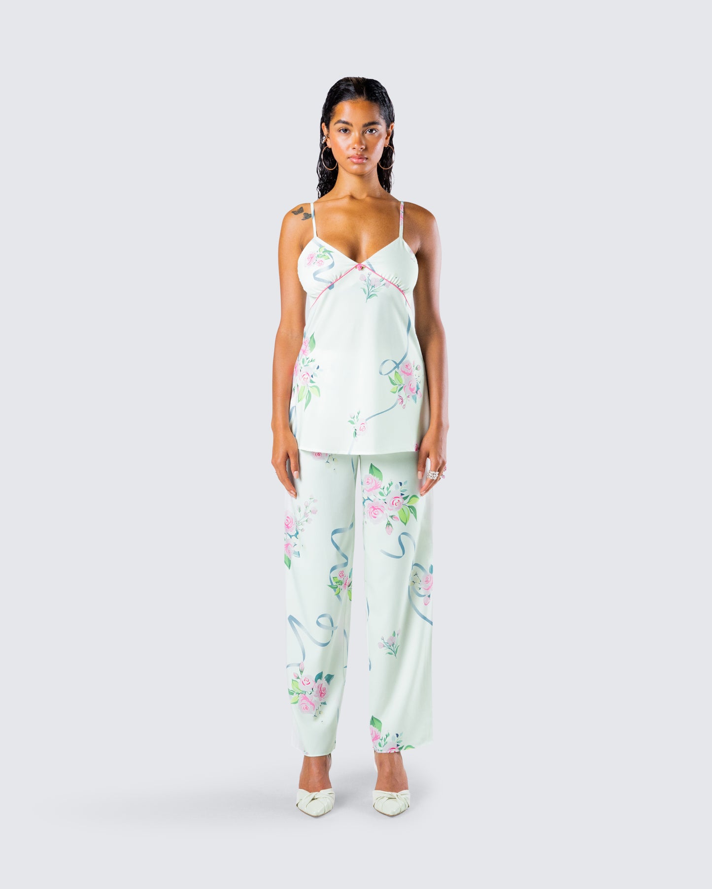 Luz Floral Print Set model front