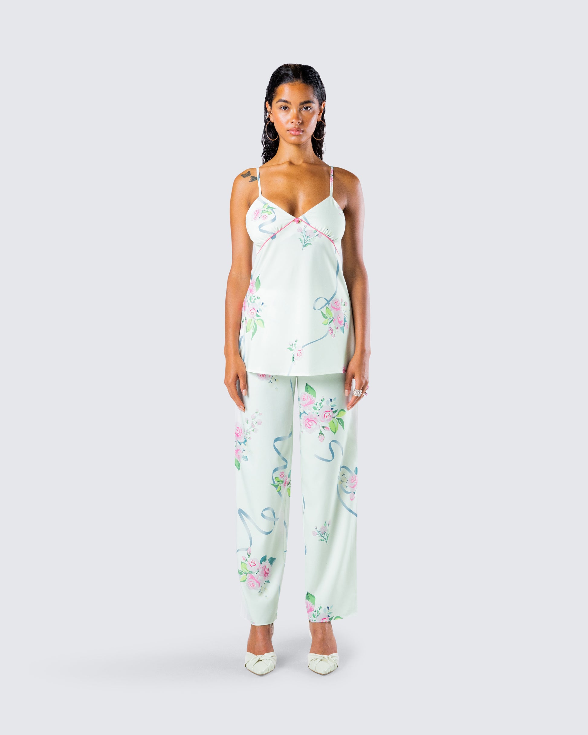 Luz Floral Print Set model front