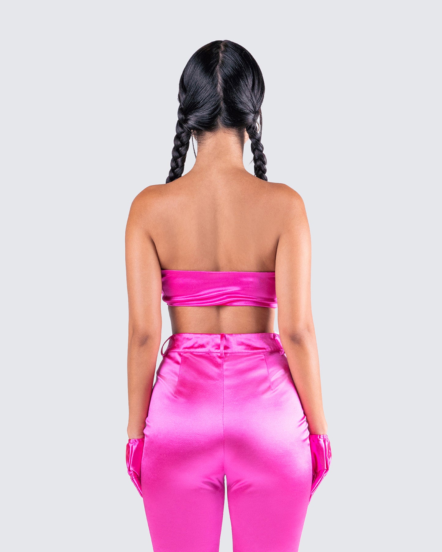 Lydia Magenta Top & Gloves