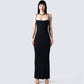 Lilibet Black Maxi Dress model front