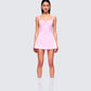 Mabel Pink Mini Dress model front