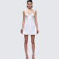 Mabel White Mini Dress model front