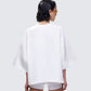 Mabelle White Oversized Raglan Top